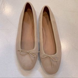 Soludos New Never Worn Nude Suede Ballet Flats 7.5